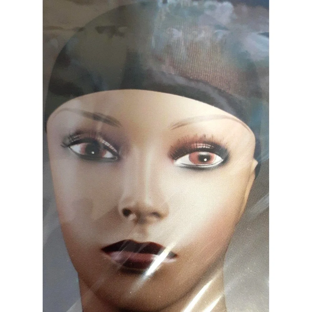 2 Pc Wig Cap Liner Stocking Black Nylon Stretch for Wigs Halloween Du Doo Rag